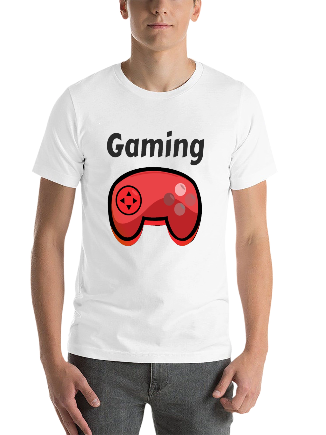Gaming T-Shirt - Cartoon Controller Graphic