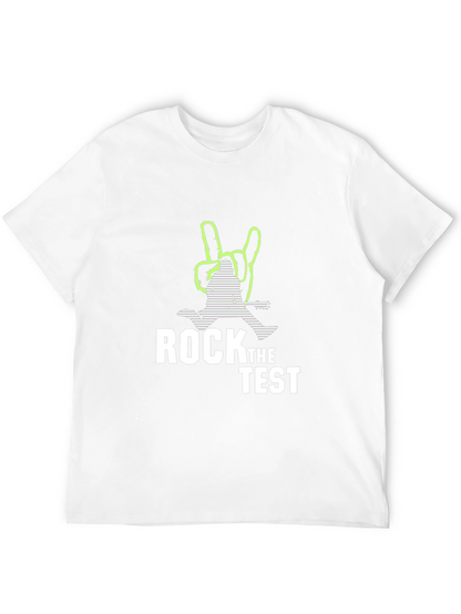 Rock the Test T-Shirt - Black Cotton Tee