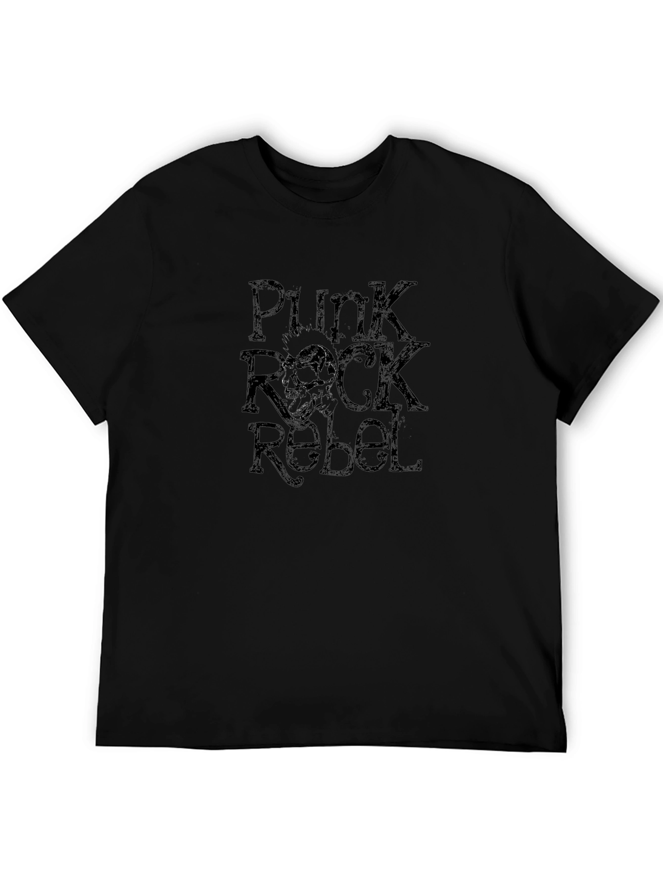 Punk Rock Rebel Graphic T-Shirt - Edgy Style