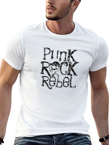 Punk Rock Rebel Graphic T-Shirt - Edgy Style