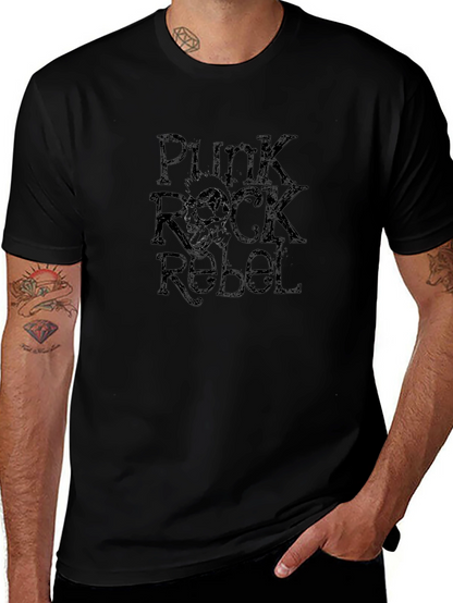 Punk Rock Rebel Graphic T-Shirt - Edgy Style