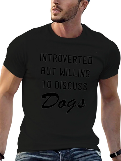 Introverted Dog Lover T-Shirt - Soft Cotton Tee