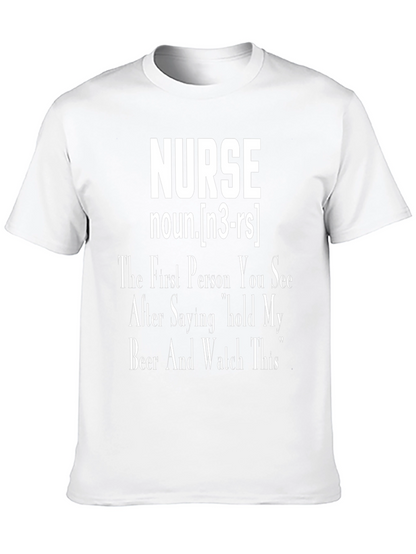 Nurse Definition T-Shirt - Hold My Beer Funny Tee