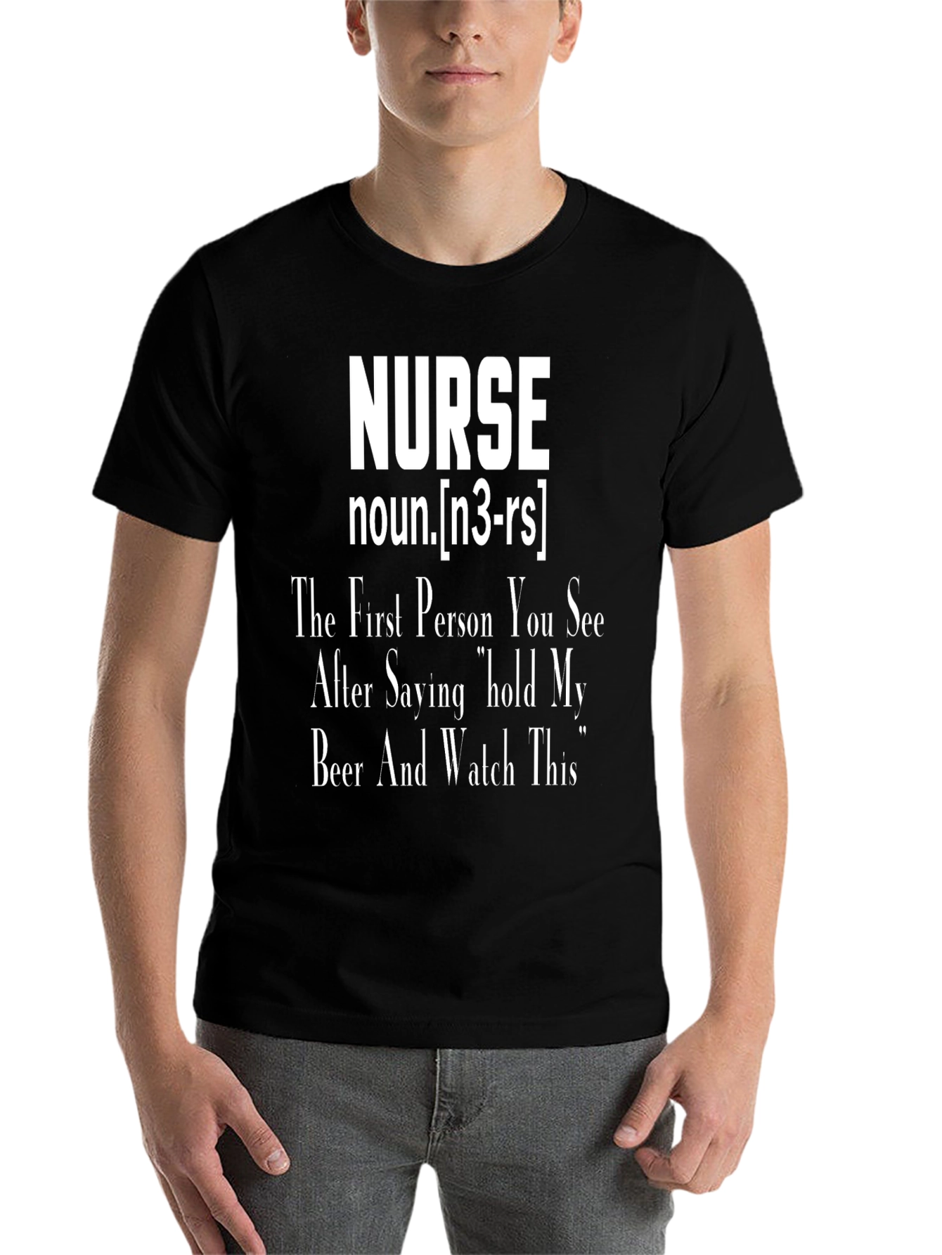 Nurse Definition T-Shirt - Hold My Beer Funny Tee