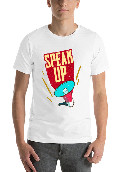 Speak Up T-Shirt - Megaphone Graphic Tee