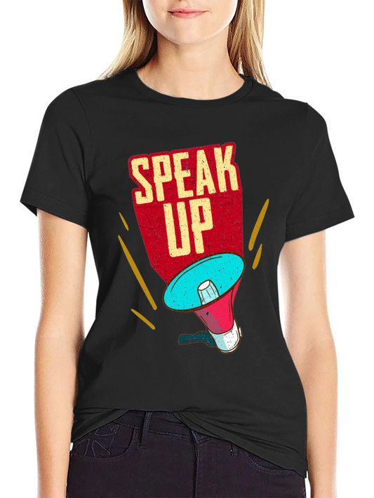 Speak Up T-Shirt - Megaphone Graphic Tee