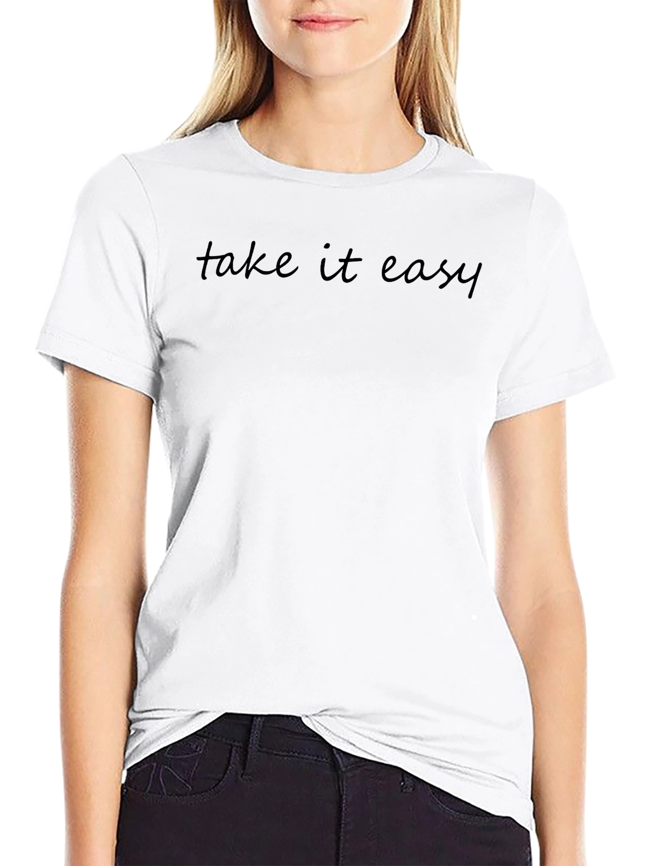 Take it Easy Black Graphic Tee