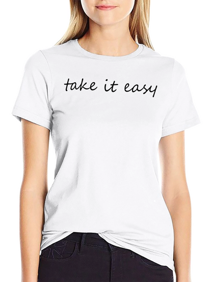 Take it Easy Black Graphic Tee