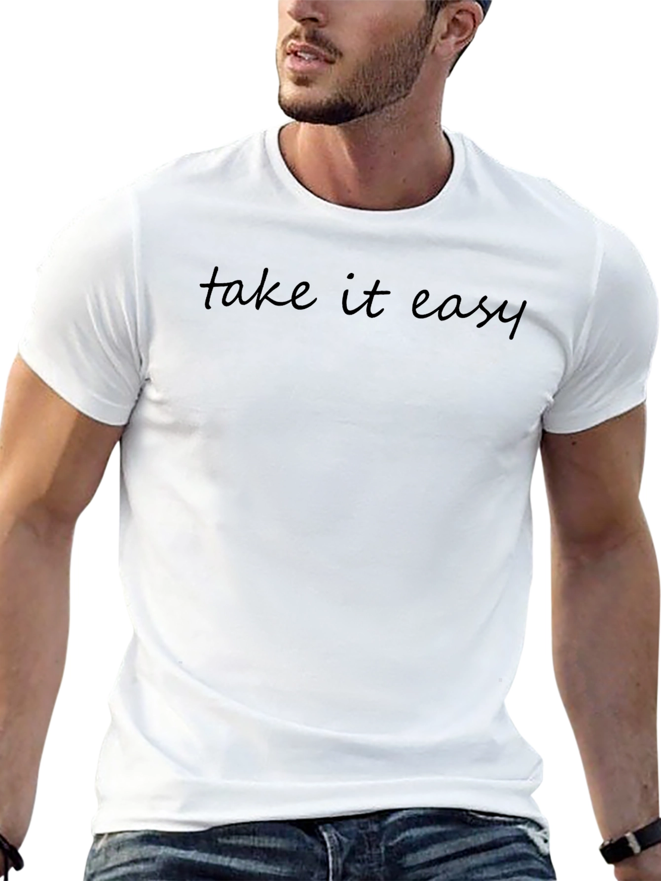 Take it Easy Black Graphic Tee