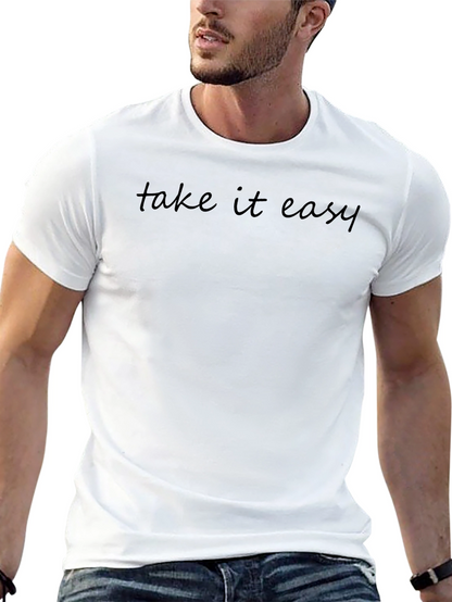 Take it Easy Black Graphic Tee