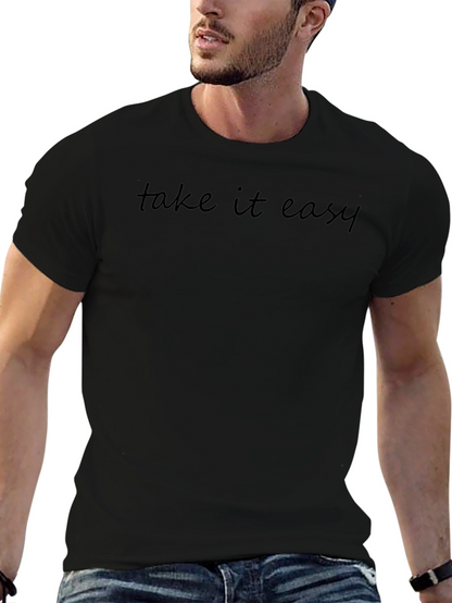 Take it Easy Black Graphic Tee