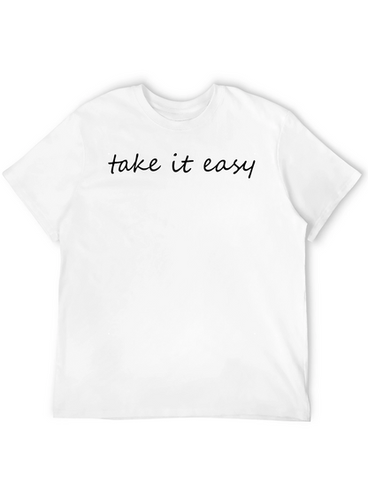 Take it Easy Black Graphic Tee