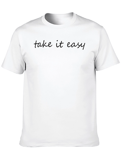 Take it Easy Black Graphic Tee