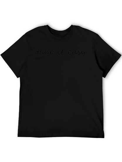 Take it Easy Black Graphic Tee