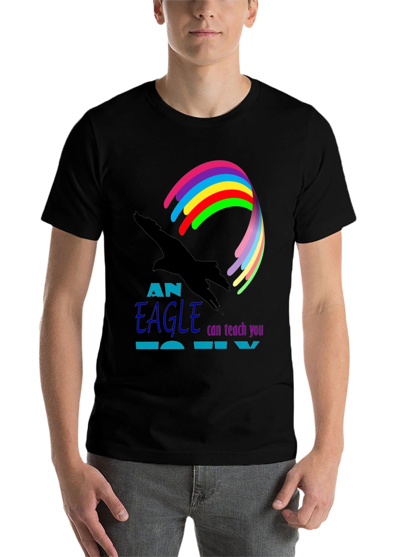 Eagle Teach You To Fly Graphic Tee