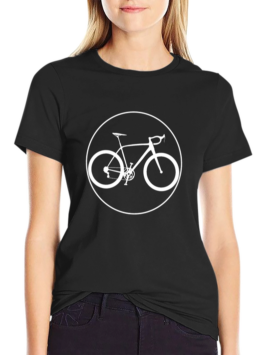 Bicycle Graphic T-Shirt - Stylish Black Tee for Cyclists