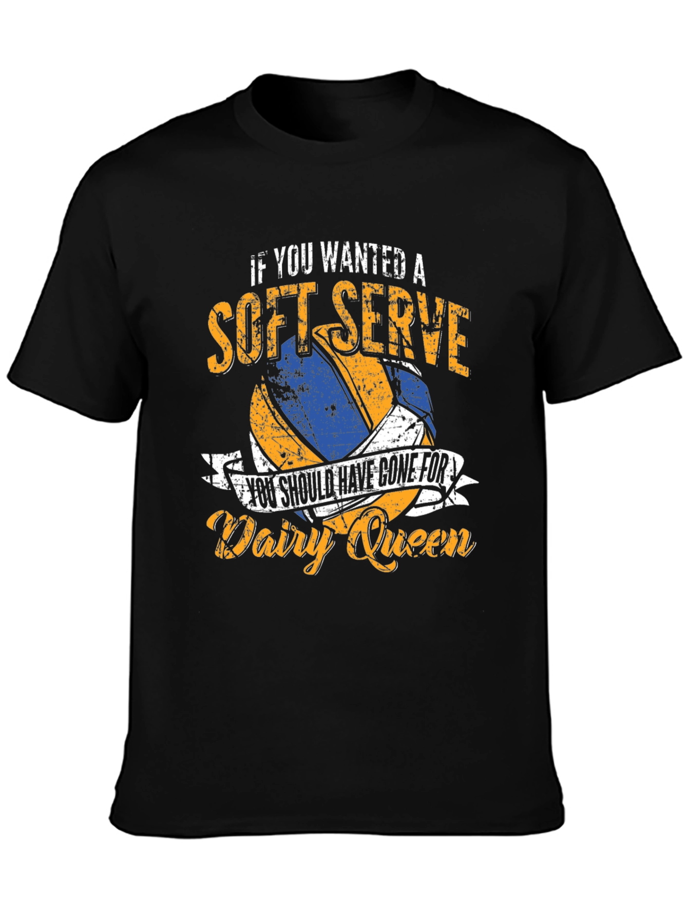 Soft Serve Volleyball T-Shirt - Dairy Queen Humor