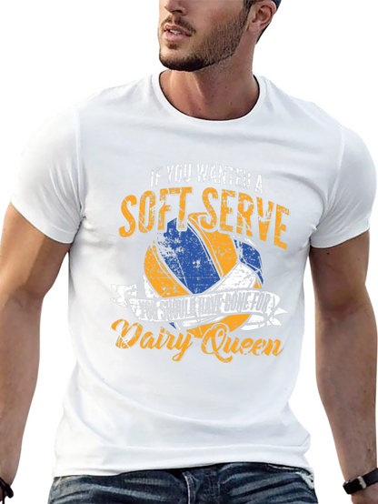 Soft Serve Volleyball T-Shirt - Dairy Queen Humor