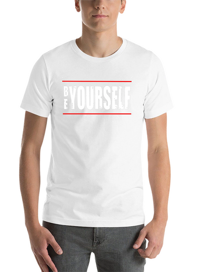 Be Yourself Graphic Tee - Trendy Black Cotton T-Shirt