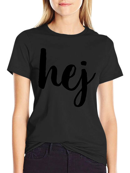 Hej Graphic T-Shirt - Casual Scandinavian Style Tee
