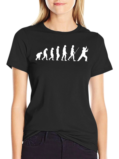 Fencing Evolution T-Shirt - Black