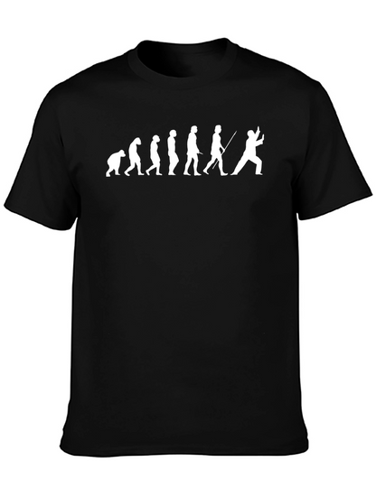 Fencing Evolution T-Shirt - Black