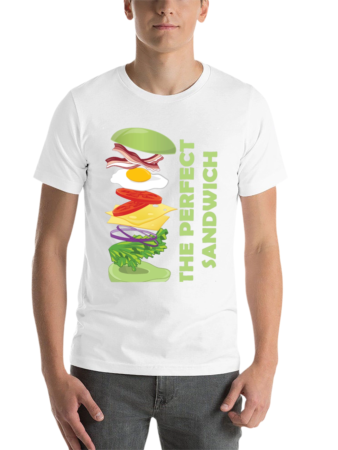 The Perfect Sandwich Graphic Tee - Food Lover Shirt