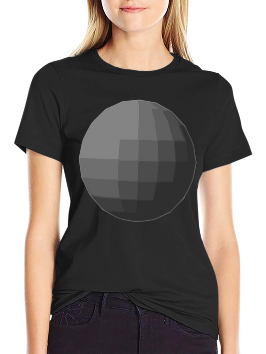 Geometric Sphere Graphic Tee - Modern Minimalist Design