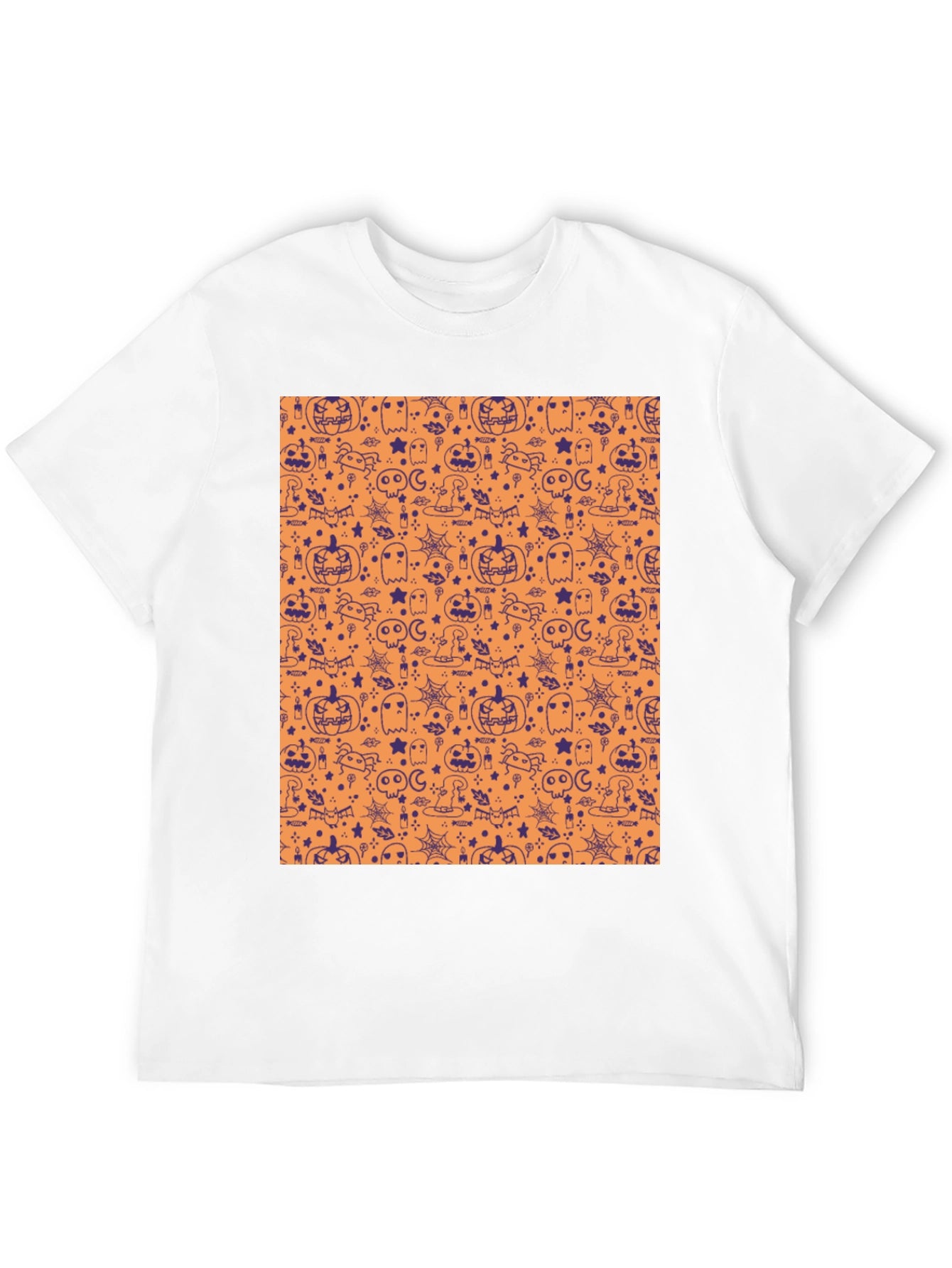 Halloween Pattern T-Shirt - Spooky Season Tee