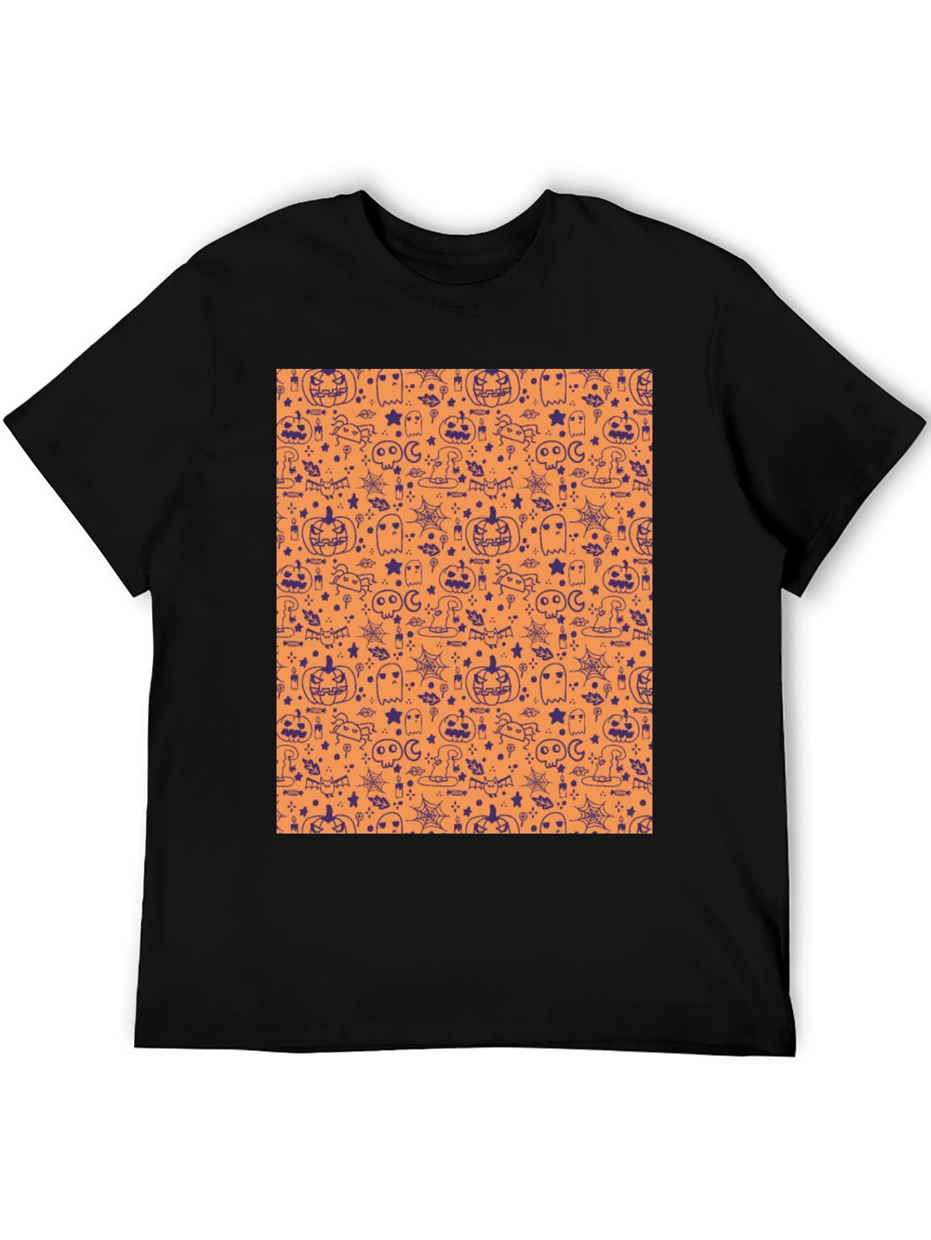 Halloween Pattern T-Shirt - Spooky Season Tee