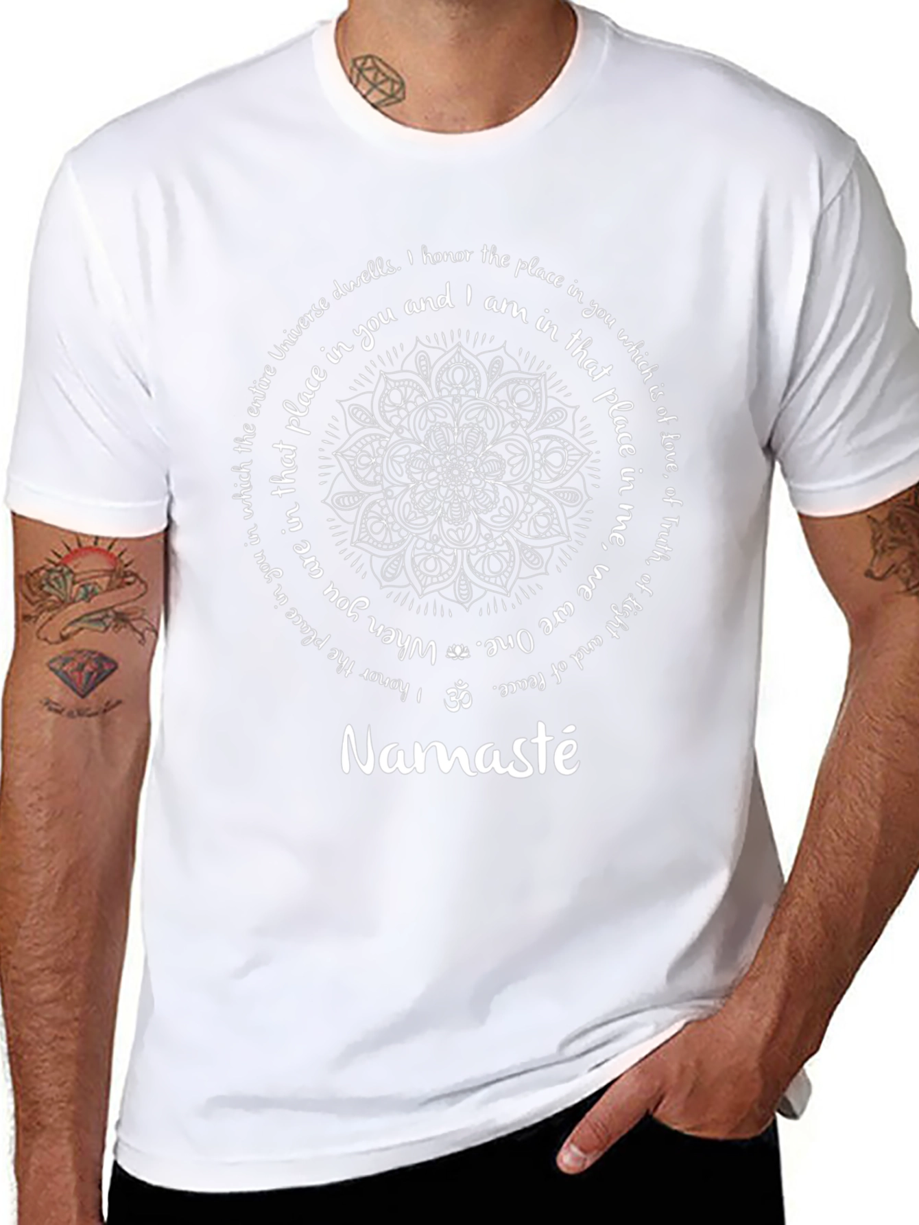Namaste Mandala T-Shirt - Spiritual Design