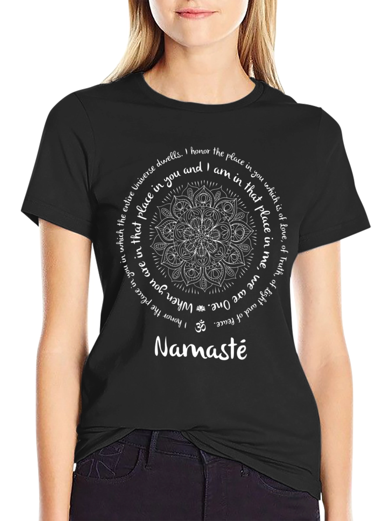 Namaste Mandala T-Shirt - Spiritual Design