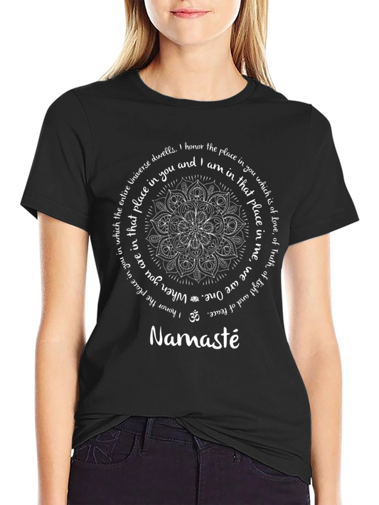 Namaste Mandala T-Shirt - Spiritual Design