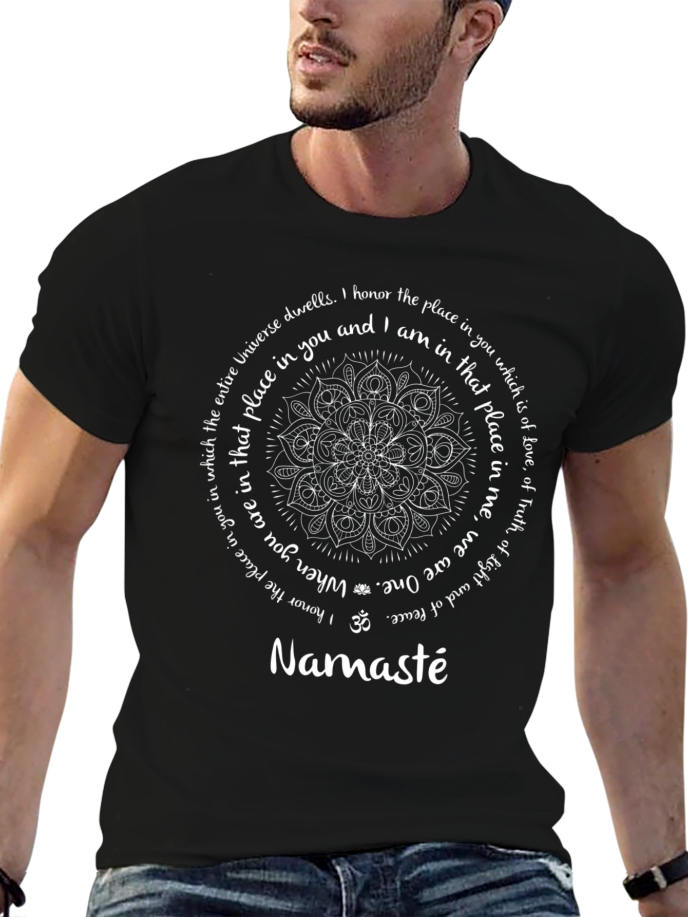 Namaste Mandala T-Shirt - Spiritual Design