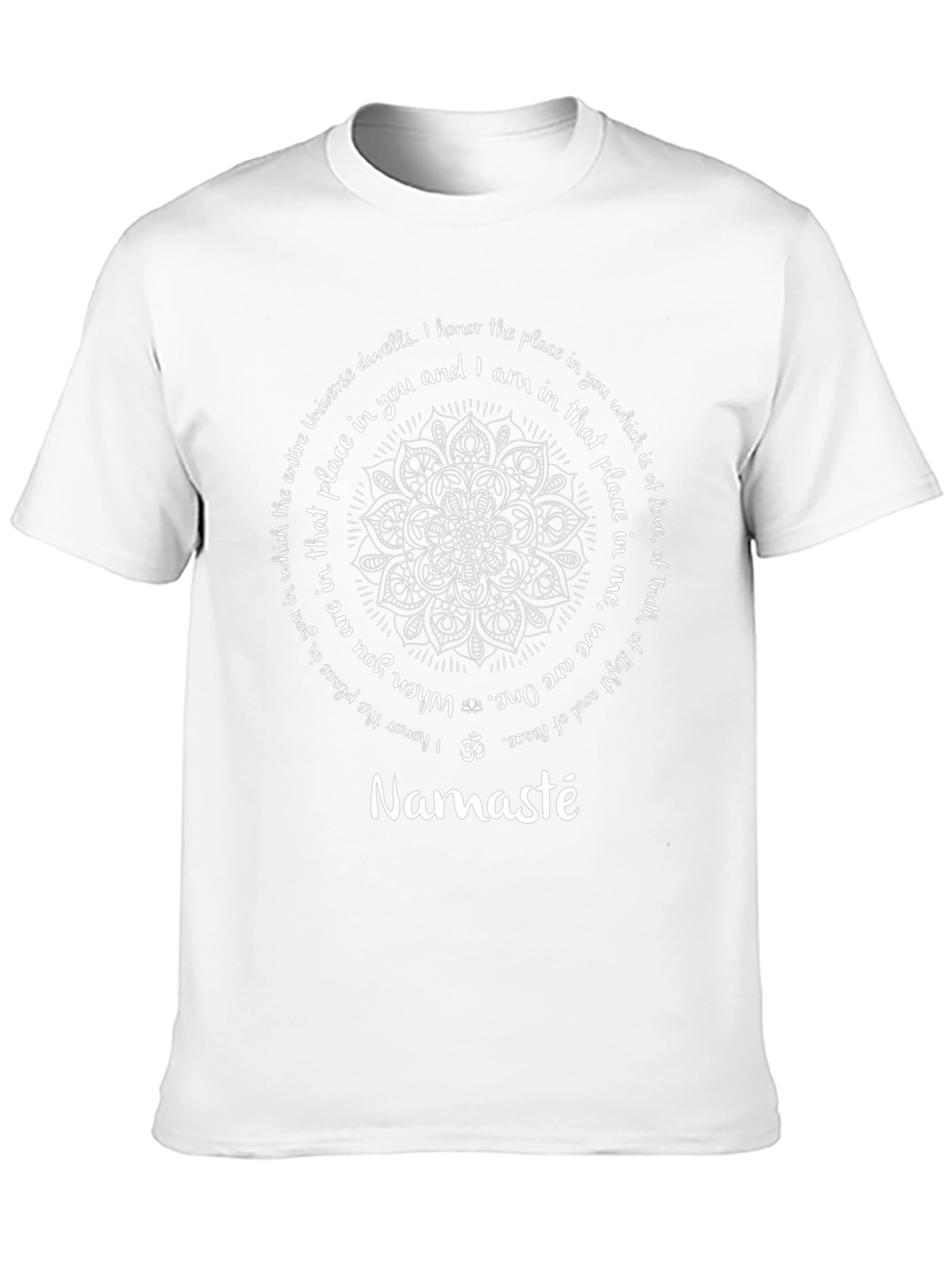 Namaste Mandala T-Shirt - Spiritual Design