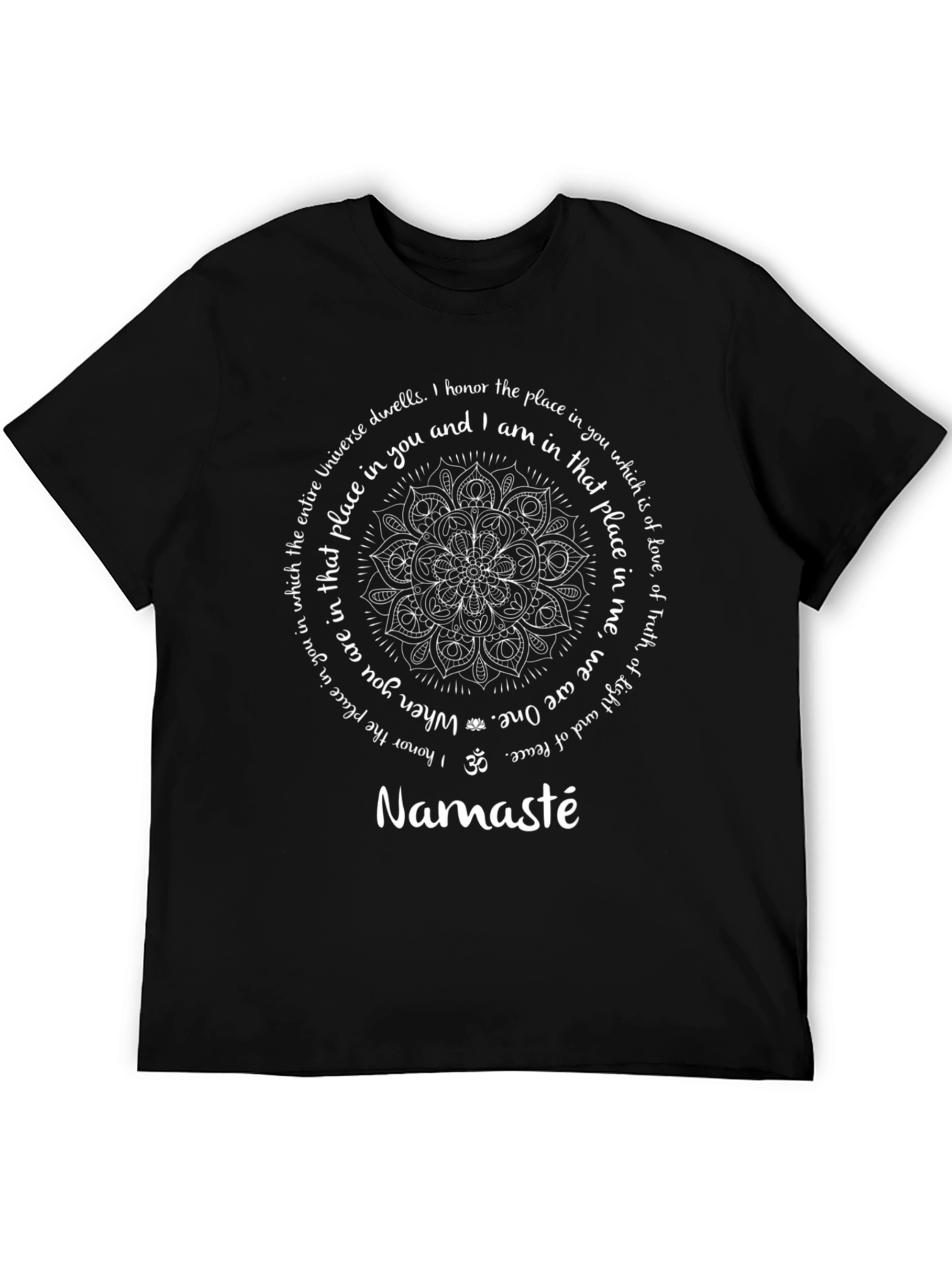 Namaste Mandala T-Shirt - Spiritual Design