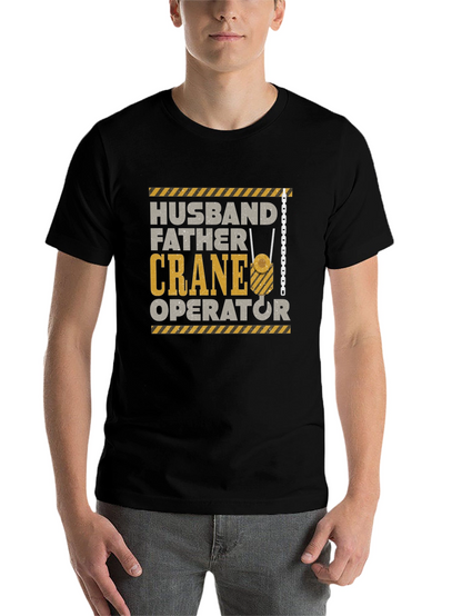 Husband Father Crane Operator Graphic T-Shirt