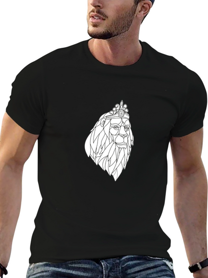 Lion King Graphic Tee - Black Cotton T-Shirt