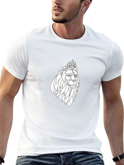 Lion King Graphic Tee - Black Cotton T-Shirt