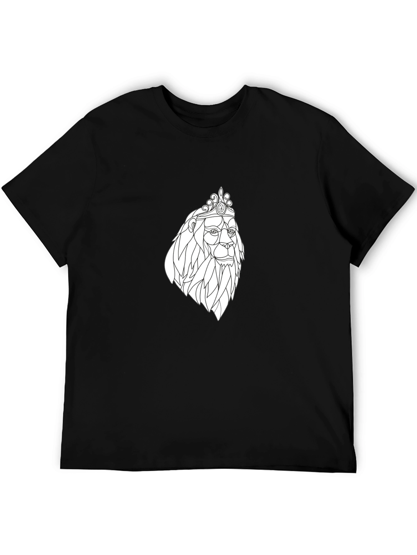 Lion King Graphic Tee - Black Cotton T-Shirt