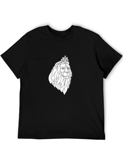 Lion King Graphic Tee - Black Cotton T-Shirt