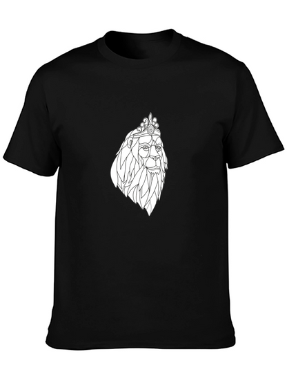 Lion King Graphic Tee - Black Cotton T-Shirt