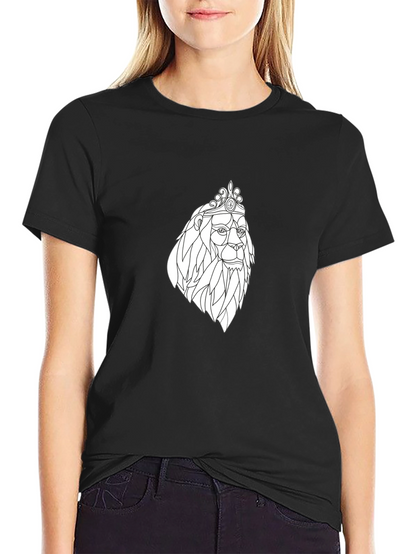 Lion King Graphic Tee - Black Cotton T-Shirt