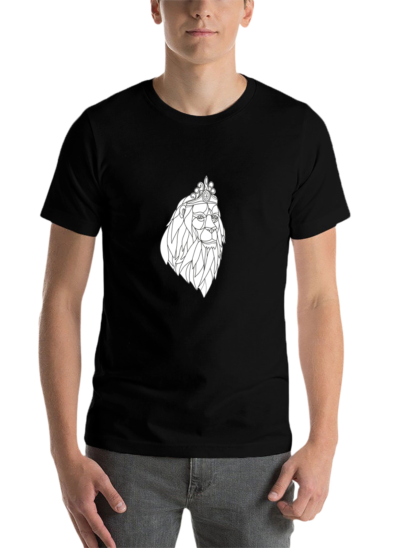 Lion King Graphic Tee - Black Cotton T-Shirt