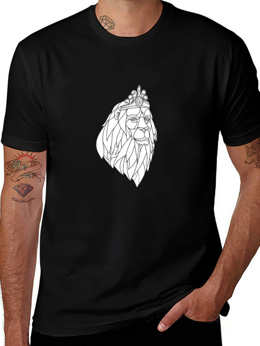Lion King Graphic Tee - Black Cotton T-Shirt