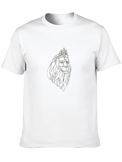 Lion King Graphic Tee - Black Cotton T-Shirt