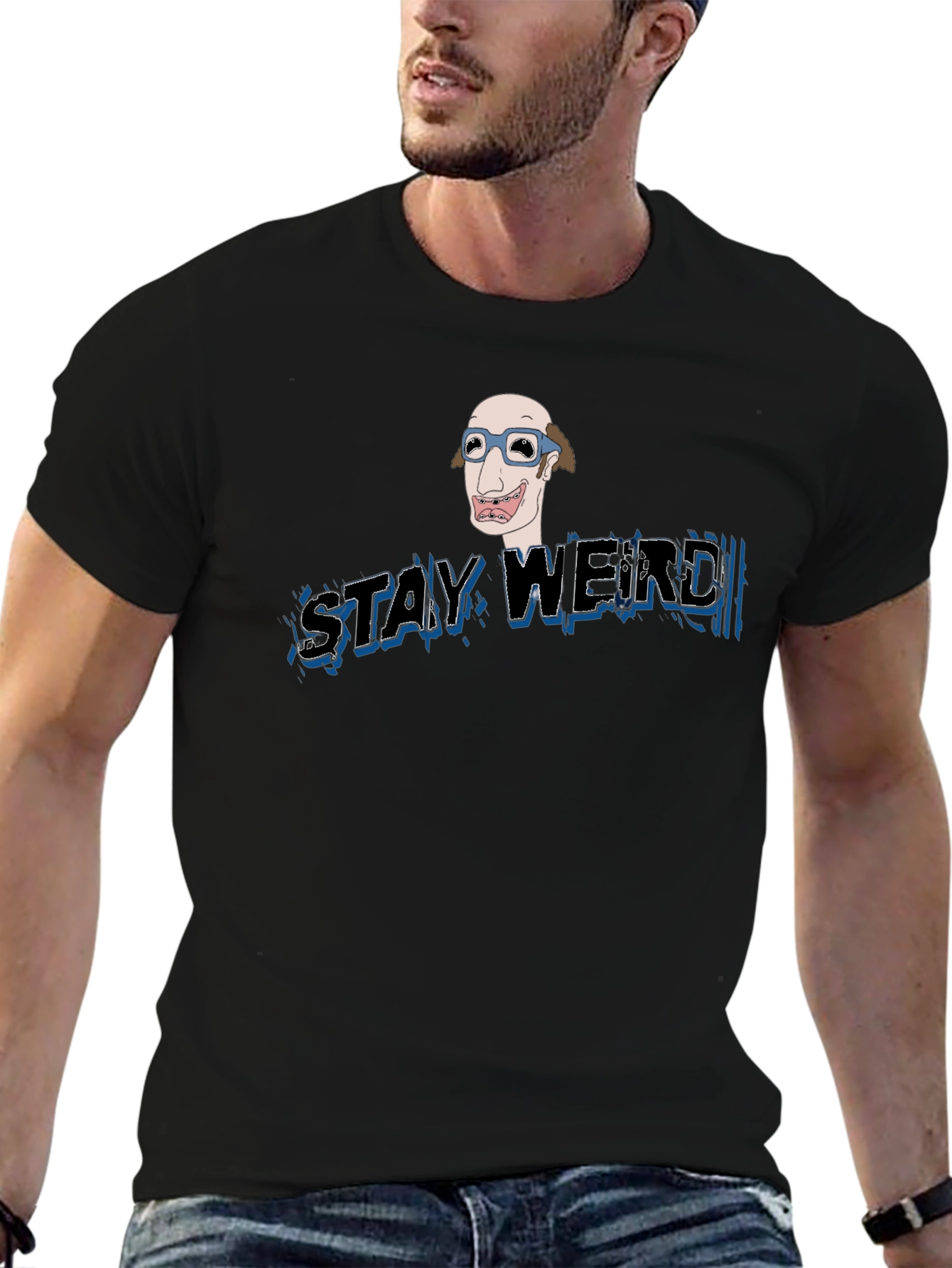 Stay Weird Graphic Tee - Unique Design