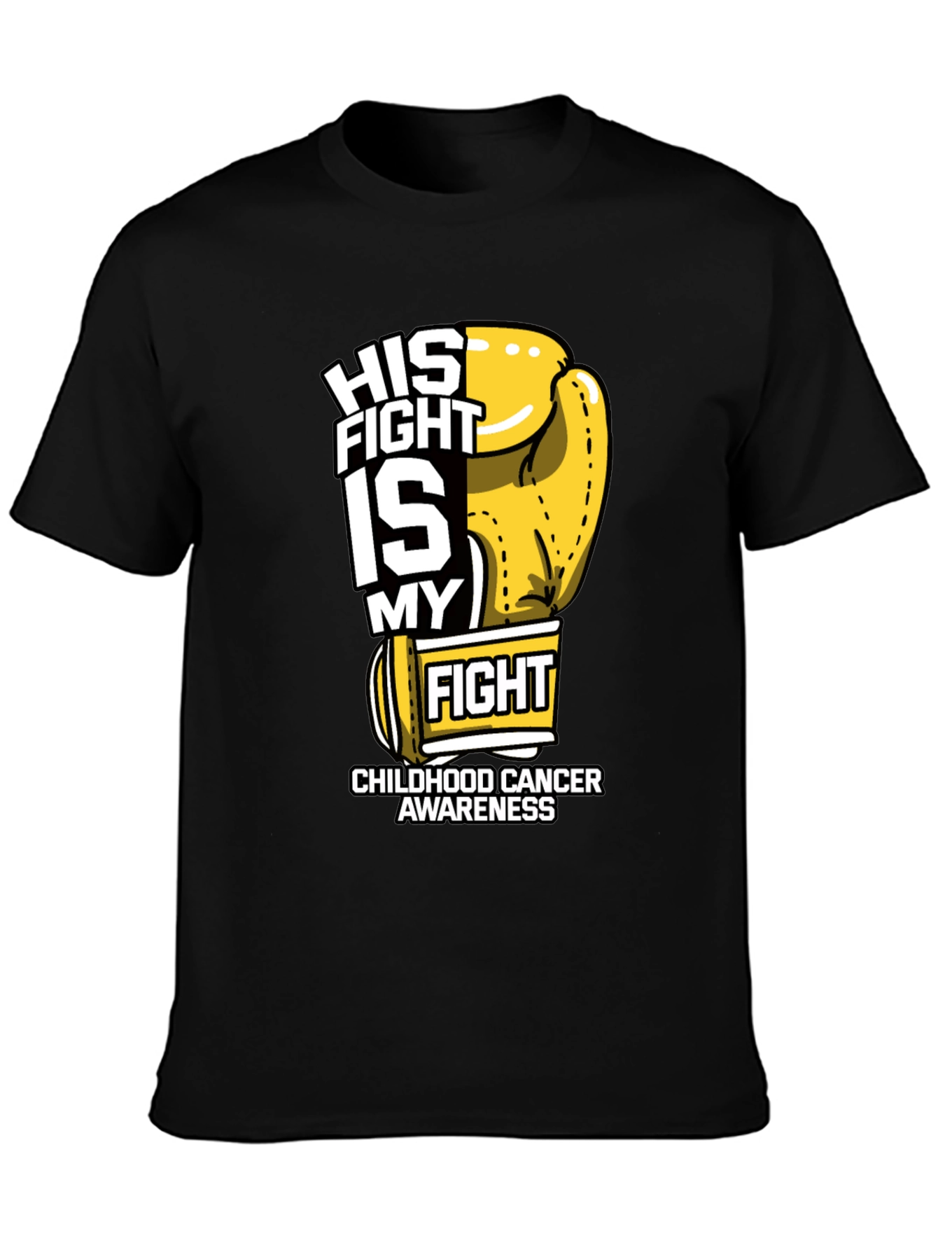 Childhood Cancer Awareness Boxing Glove T-Shirt