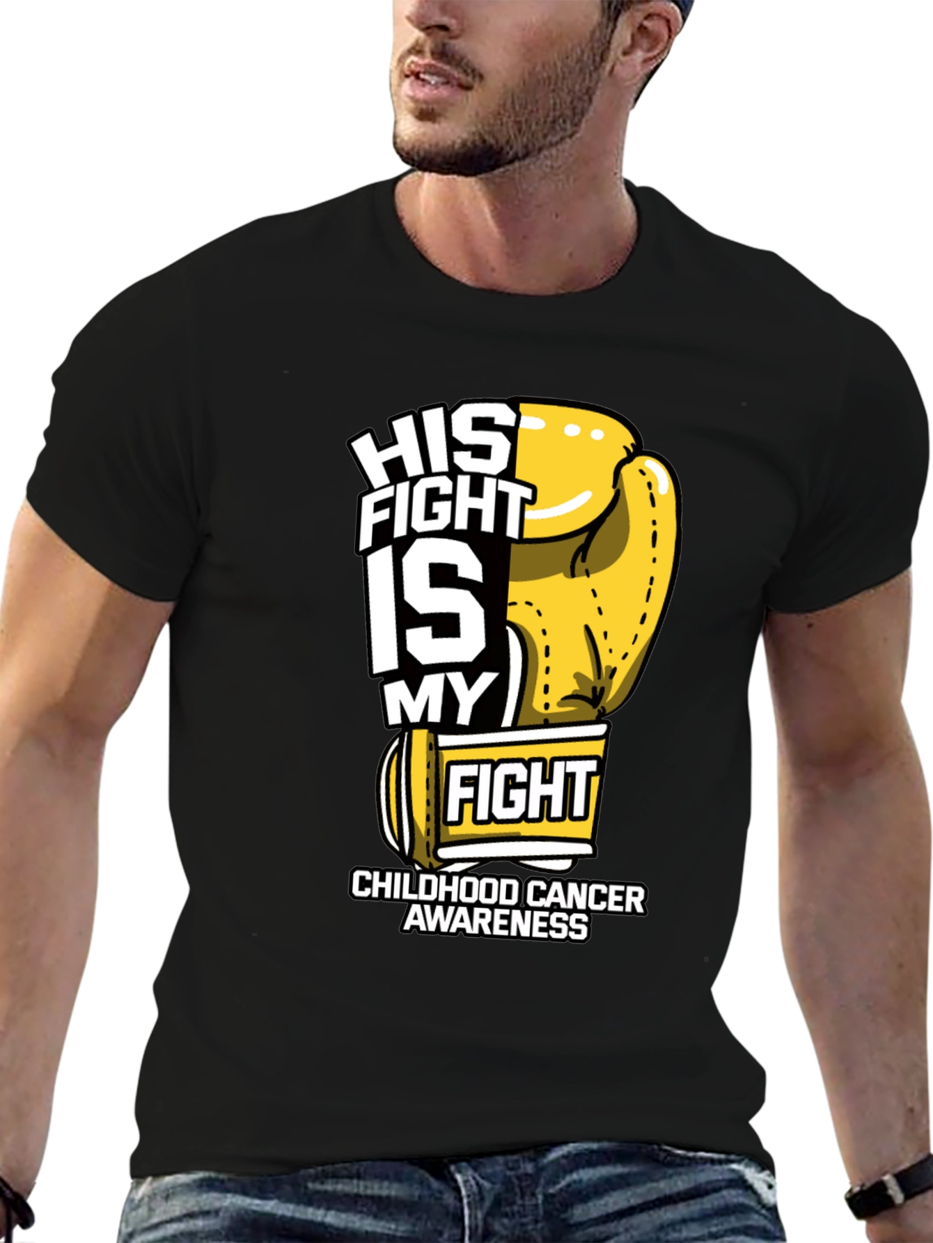 Childhood Cancer Awareness Boxing Glove T-Shirt