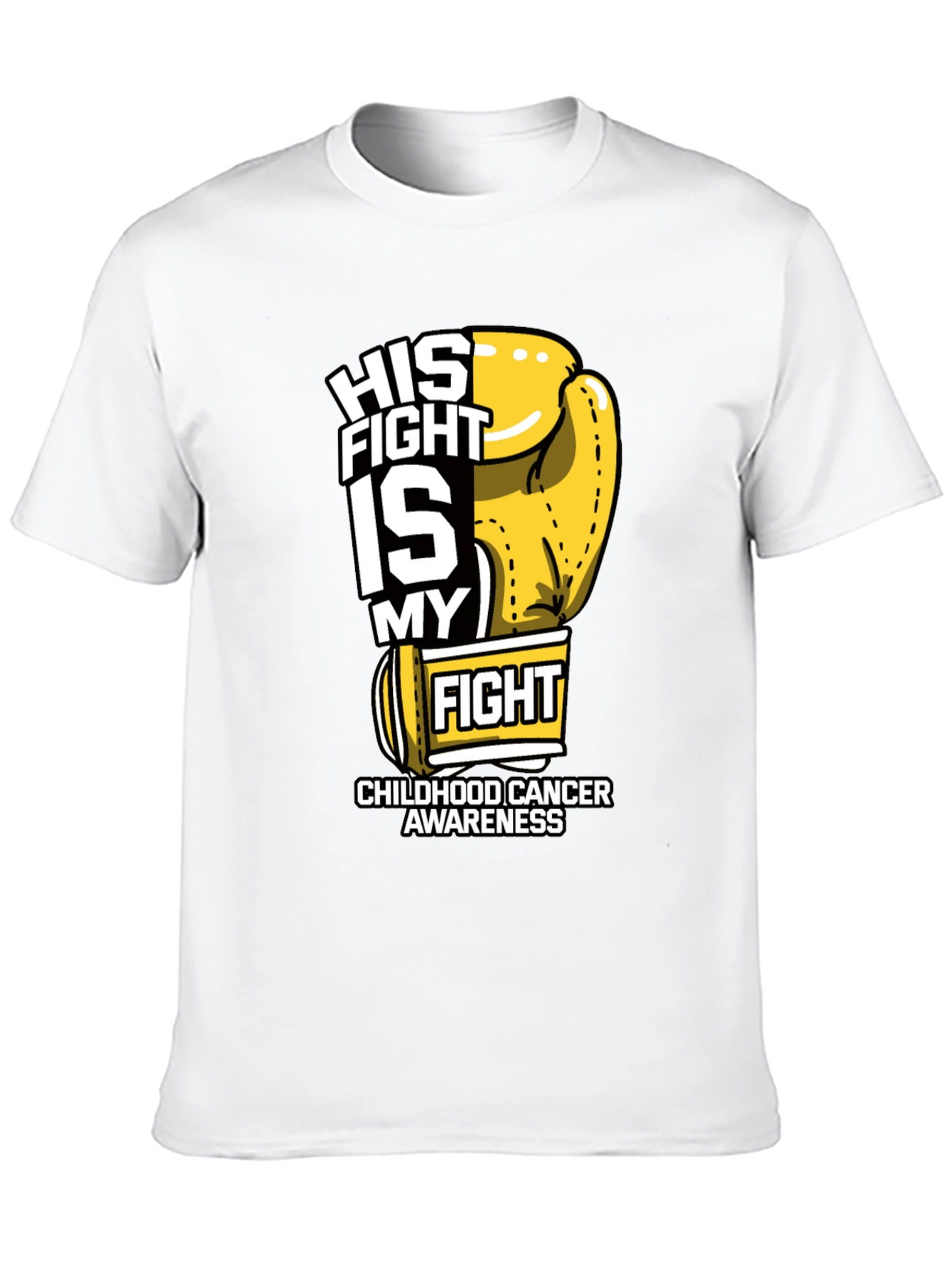 Childhood Cancer Awareness Boxing Glove T-Shirt